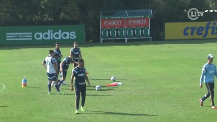 Gringos do verdão se divertem em desafio do travessão