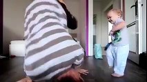 Baby Copying His Dad - Funny Kids Videos