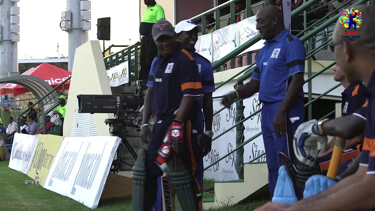 SIX and OUT Dwayne Bravo! The #RedSteel captain chats Brian Lara, Jennifer Lopez, Beenie Man  his dad! #CPL15