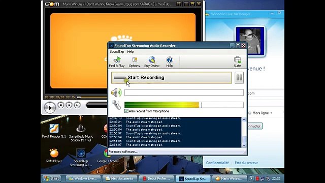 (Tuto) Chanter + lire les paroles d'un karaoké vidéo en enregistrant avec Soundtap Streaming Audio