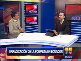 Pabel Muñoz, titular de Senplades, sobre Erradicación de Pobreza en ECTV