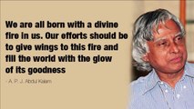 Dr. A.P.J. Abdul Kalam's Most Inspiration Quotes - Tribute to The Missile Man