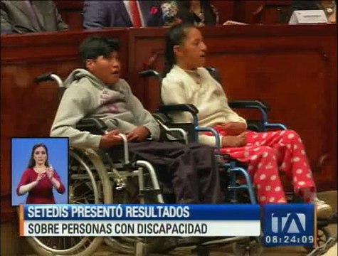 Setedis presentó resultados sobre personas con discapacidad