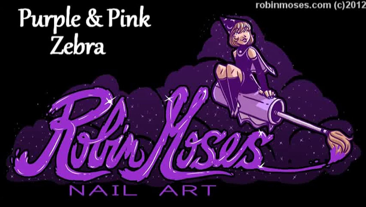 2 Nail Art Tutorials   Easy Nail Art for Beginners   Pink and Purple Zebra Nails