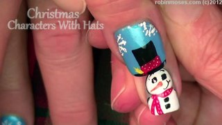 3 Nail Art Tutorials   DIY Easy Christmas Nails!   Snowman & Penguin Design!