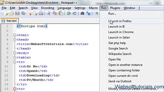 html and css in hindi - urdu Tutorial - 8 - tables in html