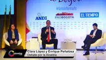 Propuestas de Clara López y Enrique Peñalosa para la Alcaldía de Bogotá