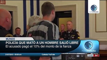 Policía acusado de matar a un afroamericano en Ohio salió en libertad