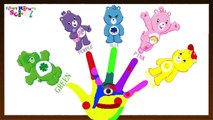 Learn Colors with Cartoon Care Bear Finger Family Nursery Rhyme Song for Children