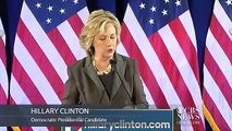 Hillary Clinton speaks out on 