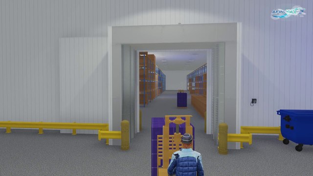 Cold store air curtain PATENTED: AFIM IGLO-2 (air door freezer / cold storage)