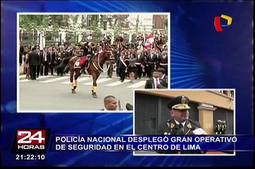 Fiestas Patrias: Policía desplegó gran operativo de seguridad en el Centro de Lima