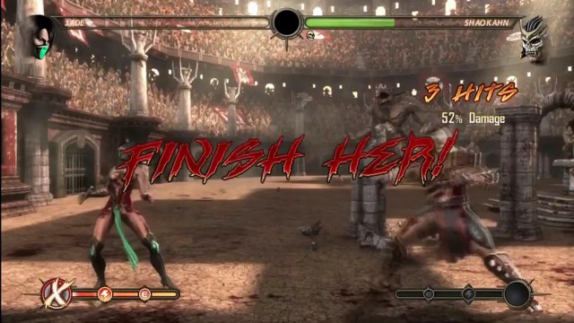 Mortal Kombat 9 Shao Kahn - all fatalities and win pose HD