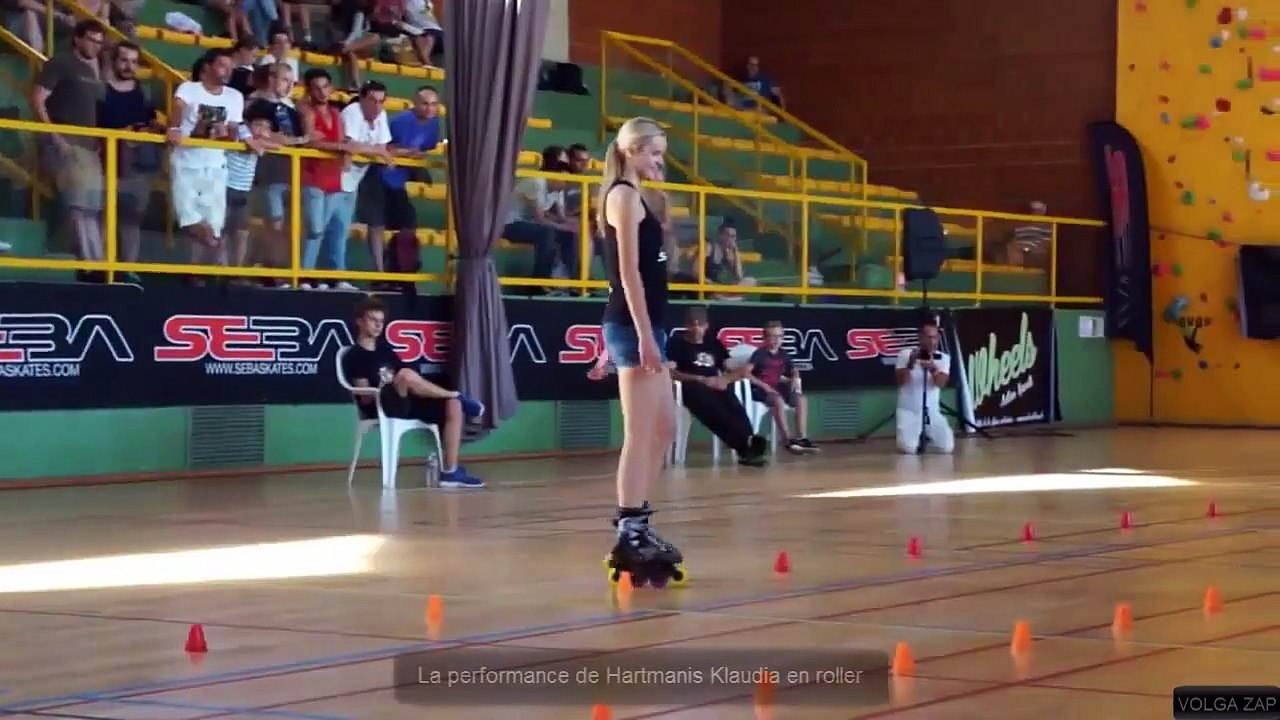 La performance de Hartmanis Klaudia en roller
