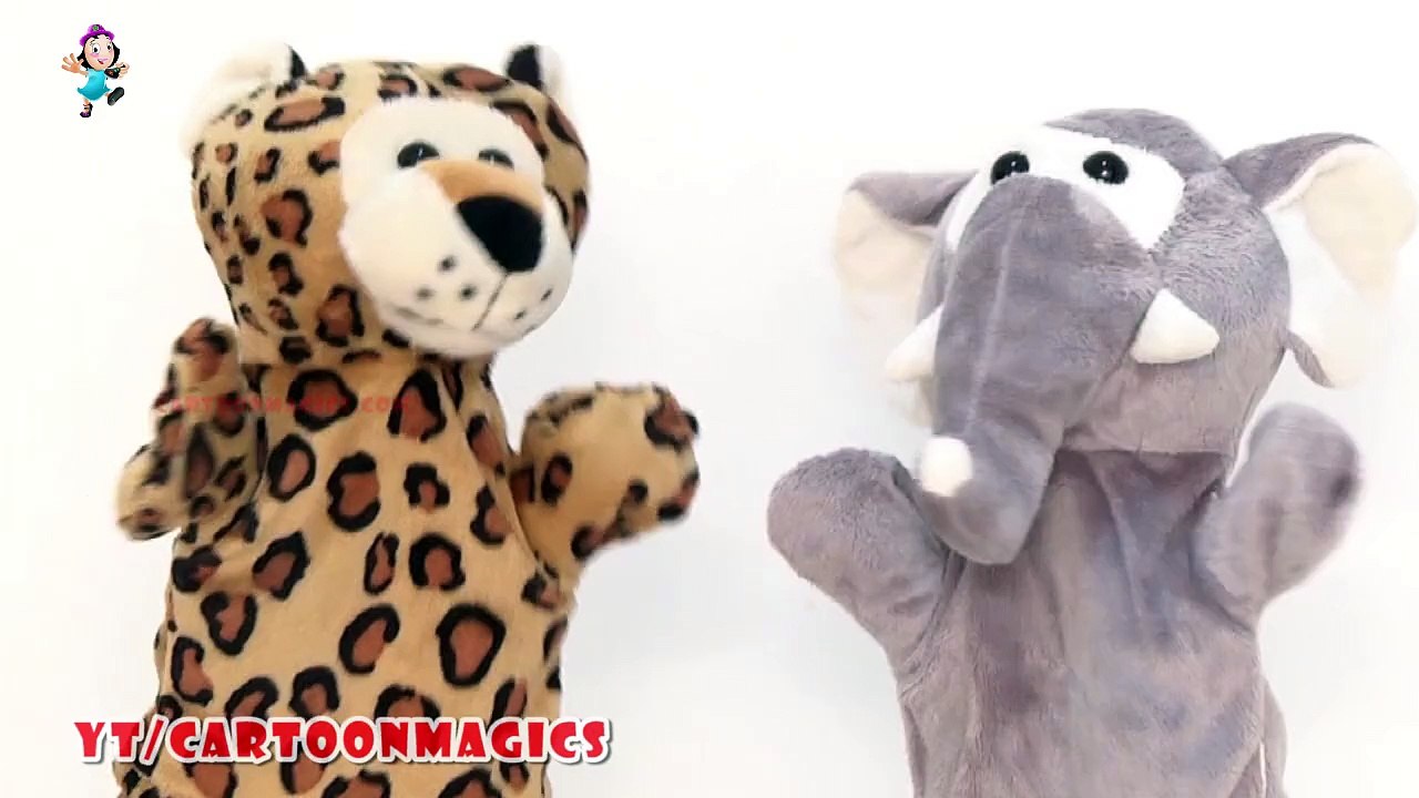 Alphabet Songs ABC Songs for Children  - Funny Tiger & Elephant puppets Songs Learning English Kids