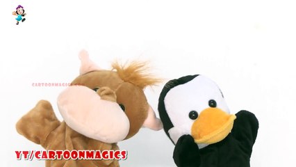 Baa Baa Black Sheep - Funny  Hippopotamus and Penguin puppets children rhymes Learning English Kids Songs