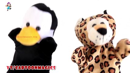 Baa Baa Black Sheep - Funny  Penguin & Tiger puppets children rhymes