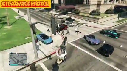 GTA 5 Online - Mods I Make it Rain Money Bags PS3 (GTA 5 MODS)