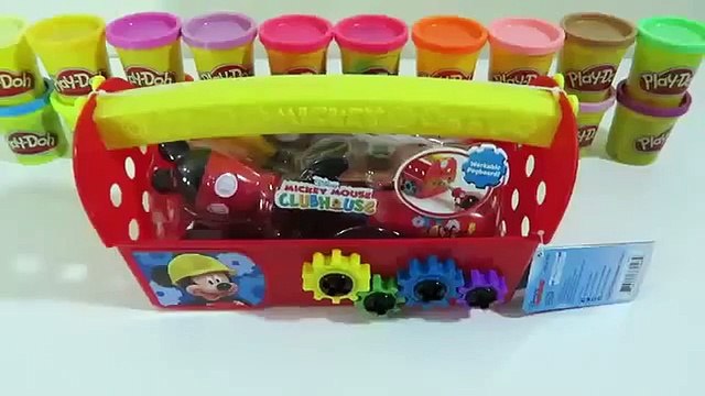 MICKEY MOUSE Clubhouse Workbench Toodles Toolbox MINNIE MOUSE Car Build Disney Junior DisneyCarToys