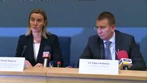 Joint press conference by Federica MOGHERINI and Latvian Foreign Affairs Minister, Edgars RINKEVICS