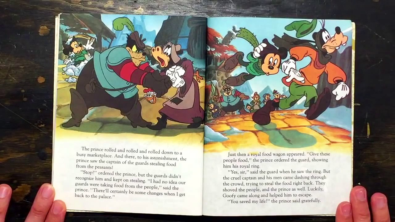 Walt Disney Mickey Mouse Prince and the Pauper read along aloud audio story book for child