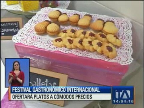 Festival gastronómico internacional ofertará platos a cómodos precios
