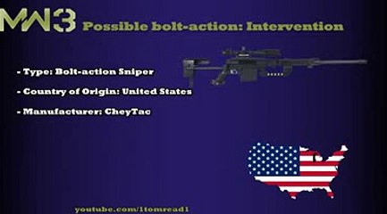 MW3 Gun Analysis - Intervention (Possible BOLT-ACTION SNIPERS)