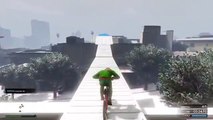 GTA 5 PS4 Impossible SNOW Race - BMX Bike Extreme Racing