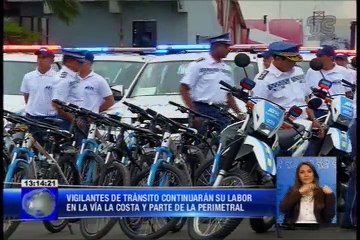Vigilantes de tránsito continuaran su labor en la vía a la costa y parte de la perimetral