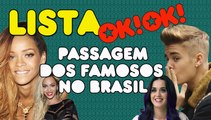 Top 6 melhores passagens de famosos pelo Brasil EVEEEEER