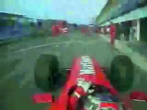 Ferrari F1 Pit Stop Accident MICHAEL SCHUMACHER