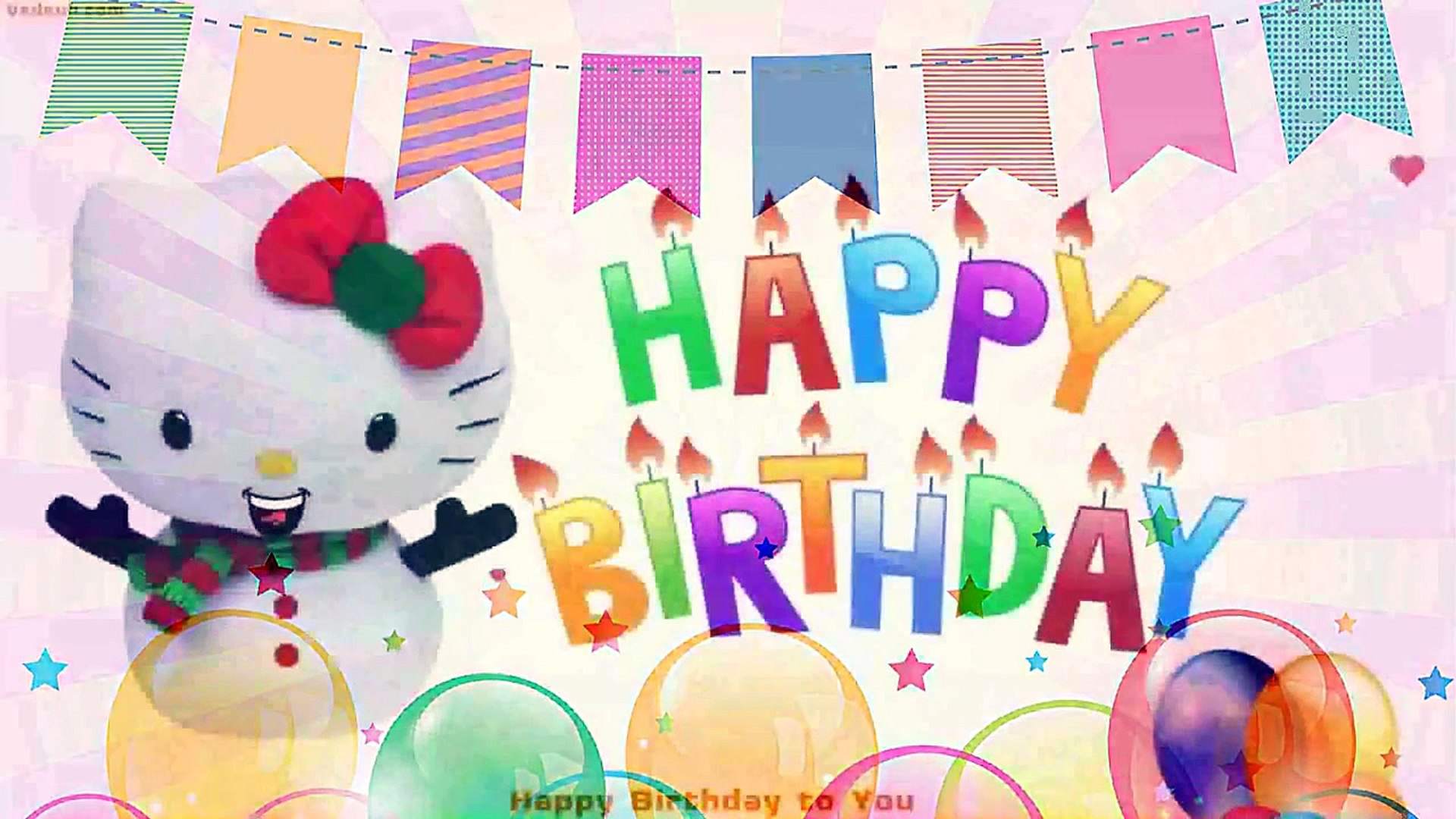Happy Birthday Song Hello Kitty - Snowgirl | Children Songs Nursery Rhymes  and Kids Songs - video Dailymotion