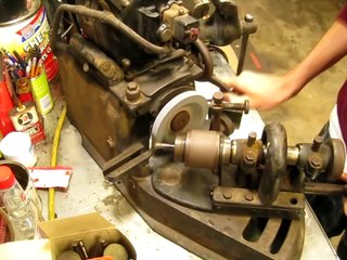Grinding valves on a 1930's Kwik-Way refacer