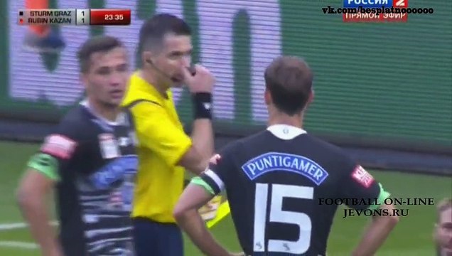 SK Sturm Graz vs Rubin Kazan (2-3) | All Goals & Highlights 30/07/2015 (Europa League)