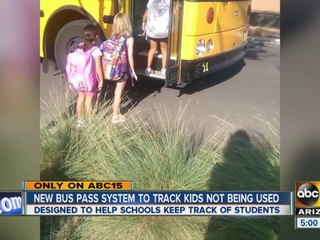 New bus system to track kids not being used