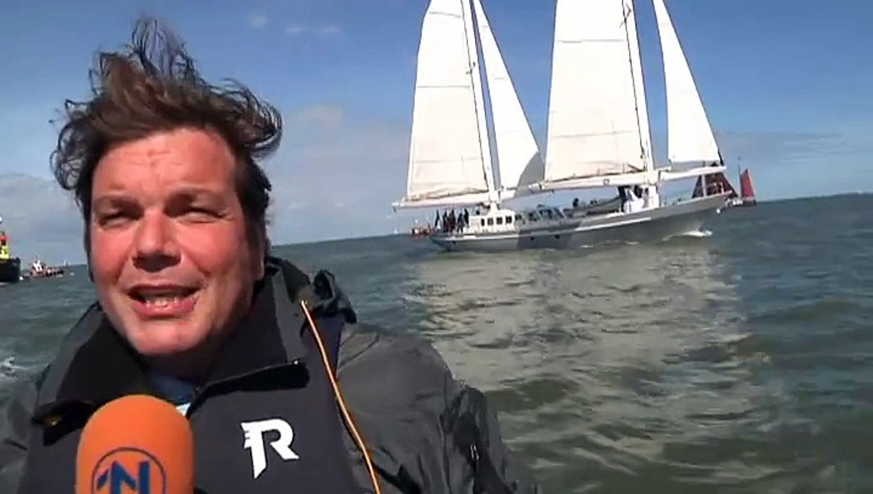 De Ecolution van Wubbo Ockels komt thuis in Lauwersoog - RTV Noord