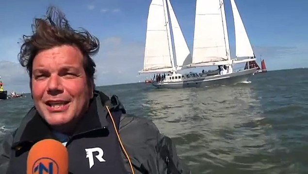 De Ecolution van Wubbo Ockels komt thuis in Lauwersoog - RTV Noord