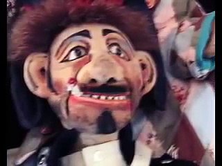 Los  titeres de la comedia del arte de Moreno Pigoni.Italia