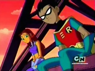 Primer intento de beso Robin Starfire (subtitulado)