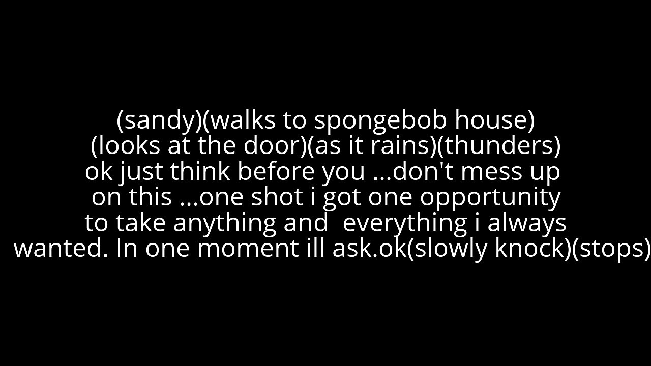 Spongebob X Sandy (love story reading)