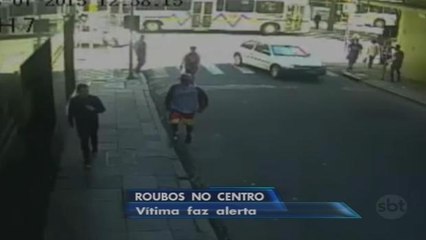 RS: Jovem divulga imagens do próprio assalto para pedir segurança