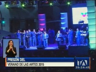 Se desarrolló el pregón del Verano de las Artes