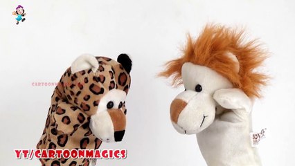 humpty dumpty sat on a wall - Funny Tiger - Lion puppets children rhymes