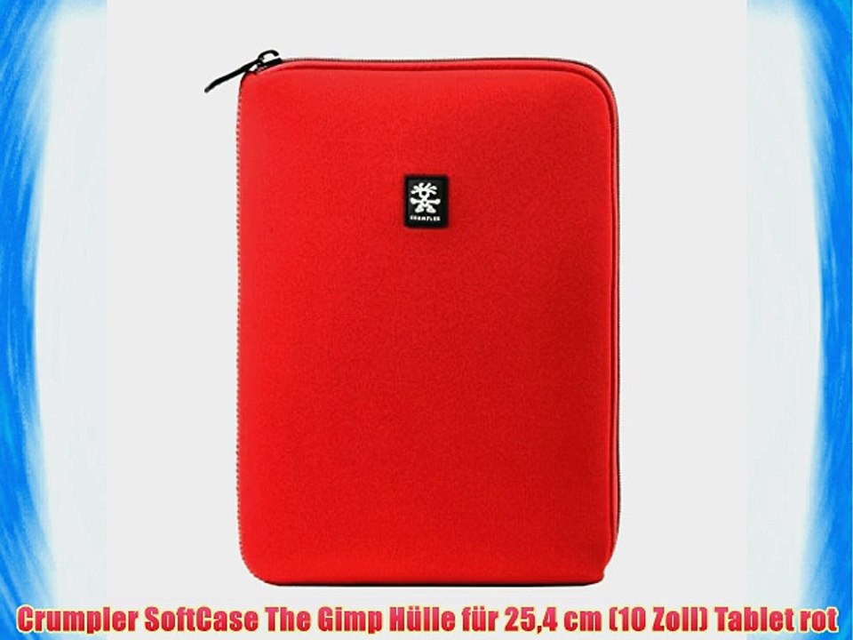 Crumpler SoftCase The Gimp H?lle f?r 254 cm (10 Zoll) Tablet rot