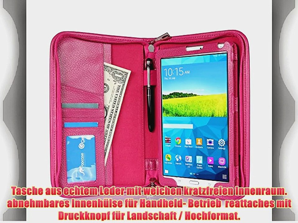 rooCASE Samsung GALAXY Tab S 8.4 H?lle Case - Ledertasche schutzh?lle St?nderfunktion H?lle