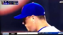 Footage Wilmer Flores appears to cry on field while playing