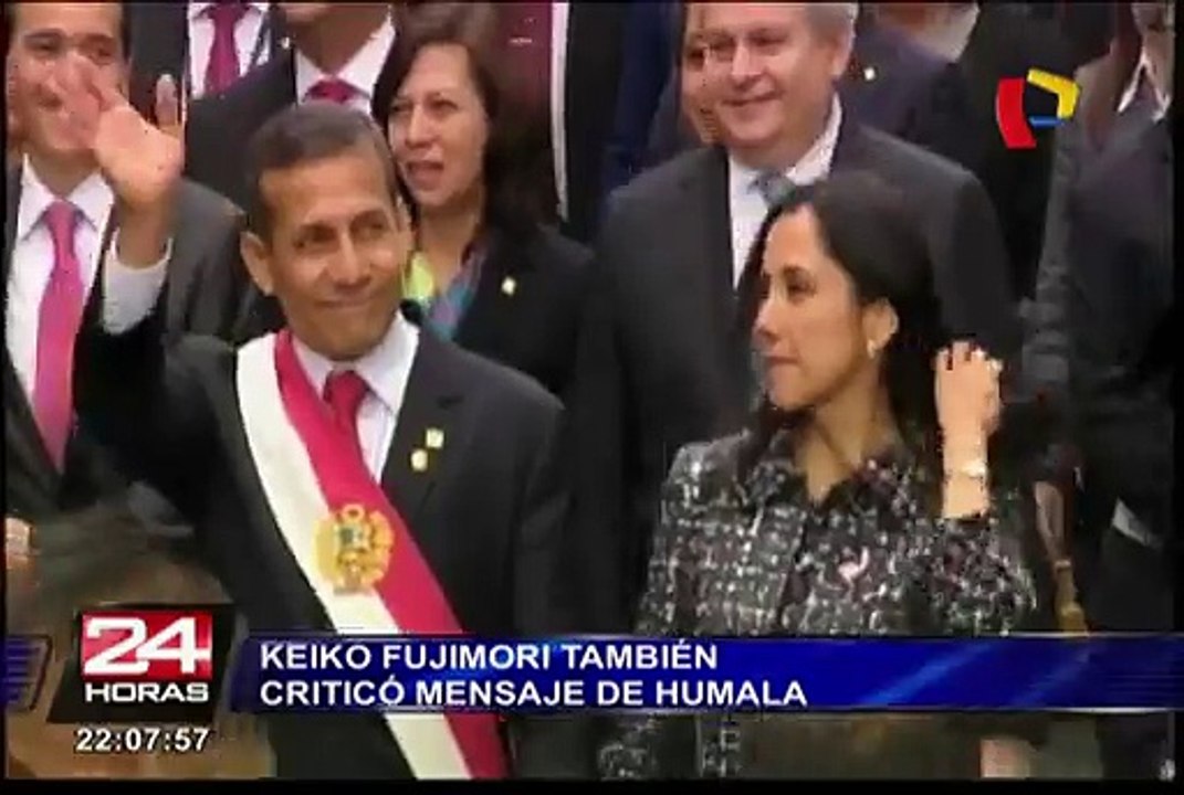Keiko Fujimori también criticó mensaje de Humala: “Perdió una gran oportunidad”