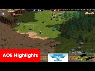 AOE Highlights, Chiến thuật 2 vs 1 mãn nhãn khi quân xấu hơn của Gunnny, Hồng Anh