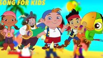 Cartoon Jake and the Never Land Pirates Finger Family Nursery Rhyme - Cartoon Finger Family Songs