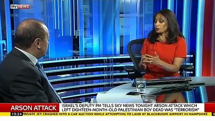 Israel Vice Prime Minister On Palestinian Tension